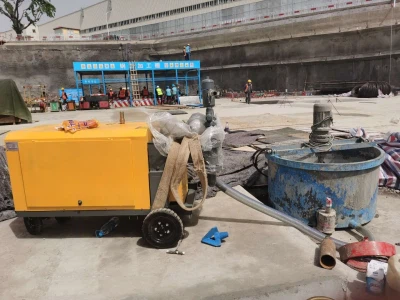 Како се користи цементна пумпа за фугирање на стандардизовани начин у тунензију